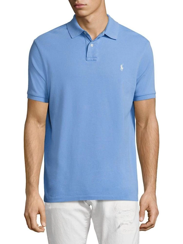 商品Ralph Lauren|Slim Fit Weathered Mesh Polo,价格¥335,第1张图片