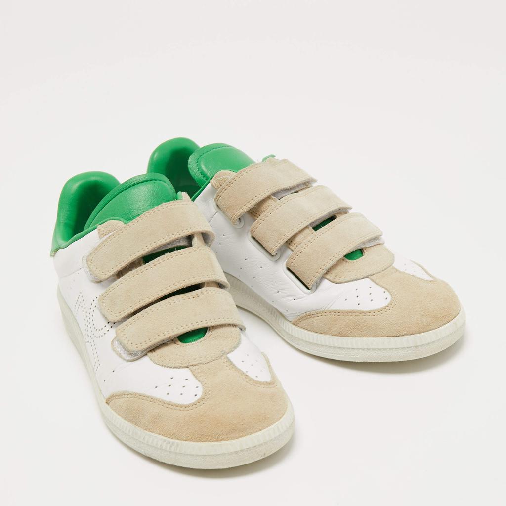 Isabel Marant Tricolor Suede and Leather Beth Velcro Sneakers Size 37商品第4张图片规格展示