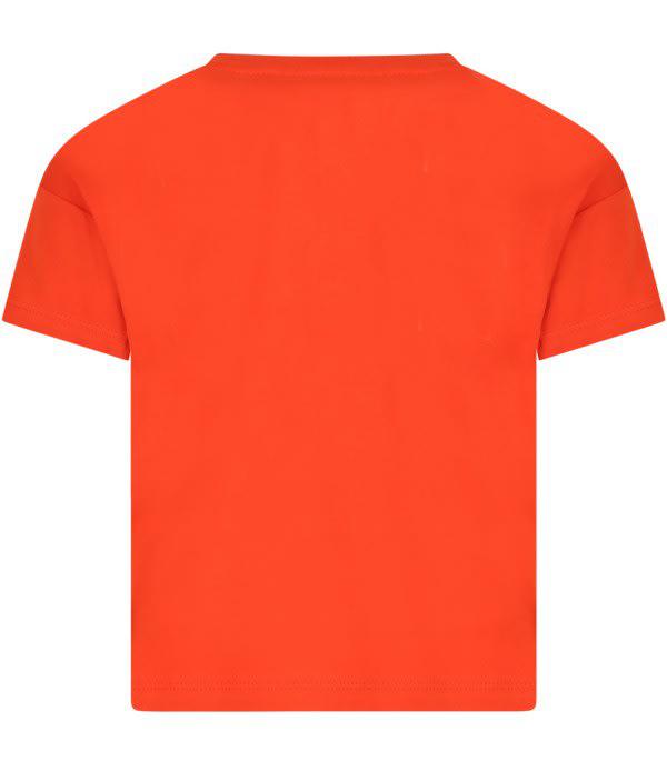 Kenzo Kids T-shirt Arancione Con Logo商品第2张图片规格展示