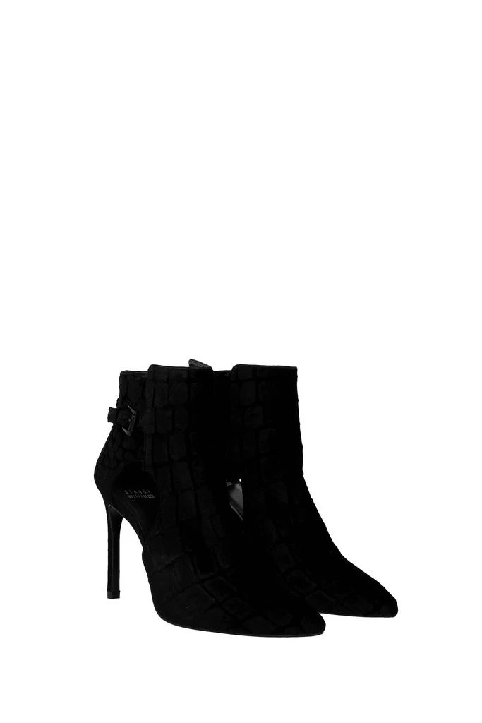商品Stuart Weitzman|Ankle boots ebony Velvet Black,价格¥1750,第2张图片详细描述