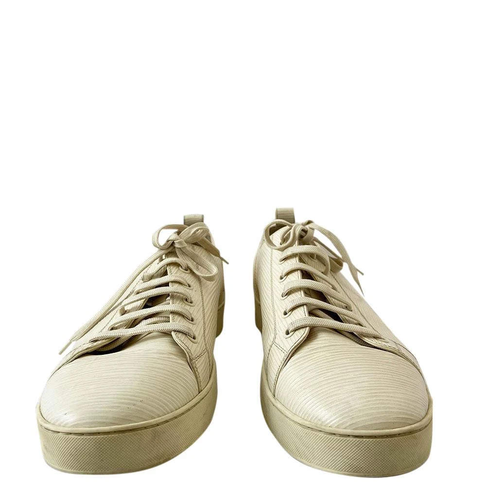 商品[二手商品] Louis Vuitton|Louis Vuitton White Epi Leather Low Top Lace Up Sneakers Size 9 EU 43,价格¥3017,第2张图片详细描述