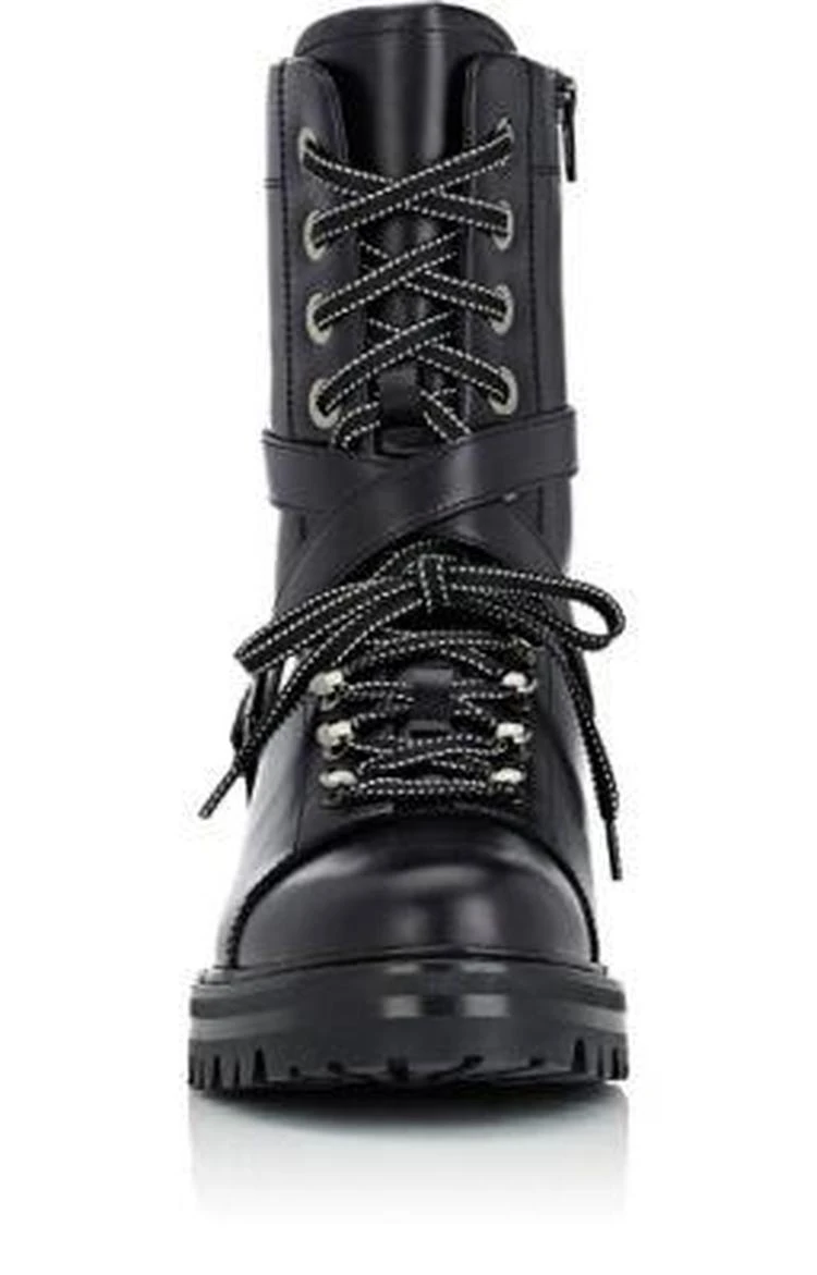 商品Valentino|Leather Combat Boots,价格¥8026,第4张图片详细描述