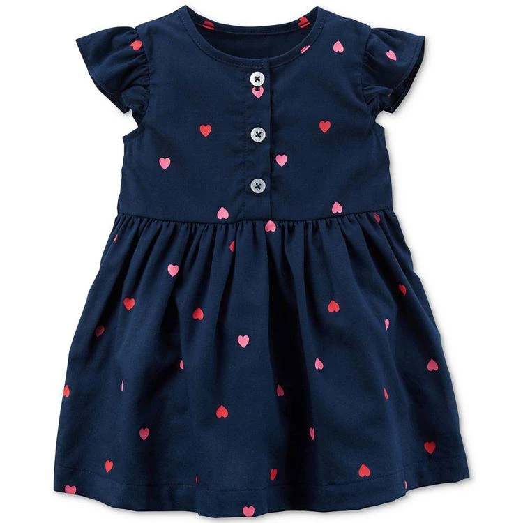 商品Carter's|Heart-Print Dress, Baby Girls,价格¥102,第1张图片