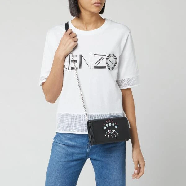 商品Kenzo|KENZO Women's Eye Wallet On Chain - Black,价格¥1072,第3张图片详细描述