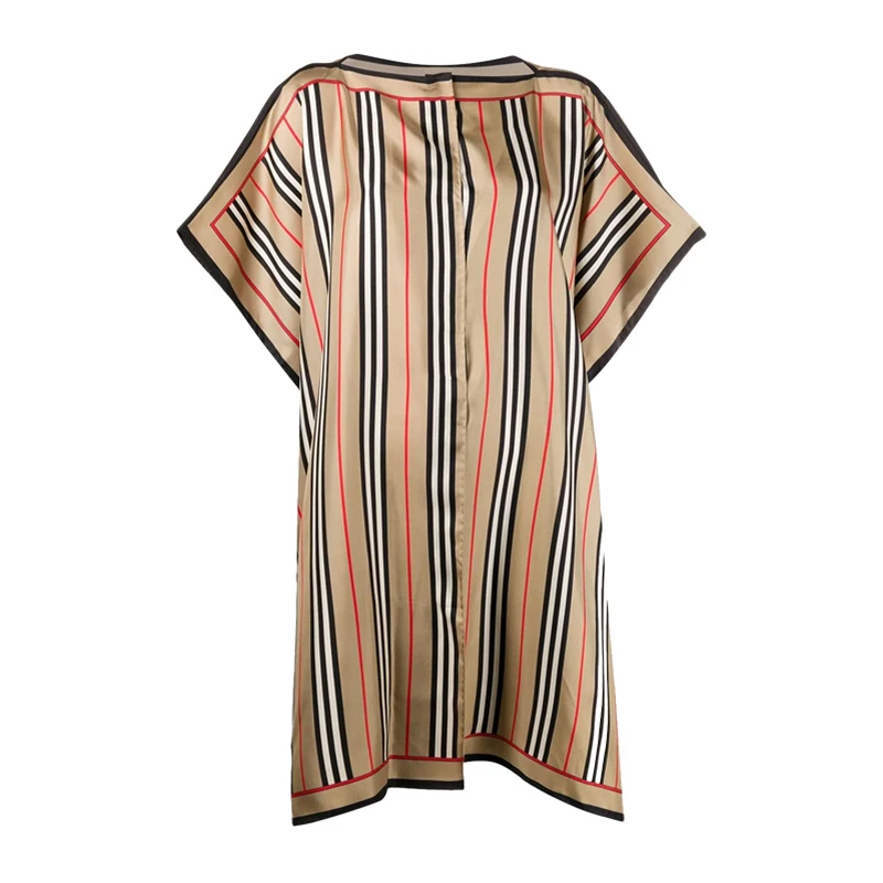 商品[国内直发] Burberry|BURBERRY  女士格纹棉质斗篷  8031540,价格¥4261,第1张图片