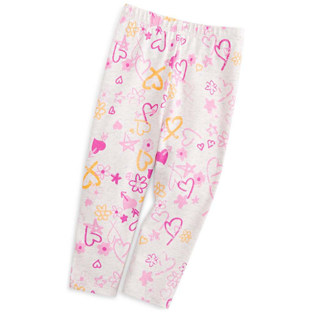 Baby Girls Heart-Print Leggings, Created for Macy's商品第1张图片规格展示