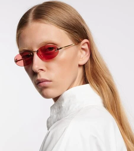 商品Fendi|Fendi First oval sunglasses,价格¥4382,第3张图片详细描述