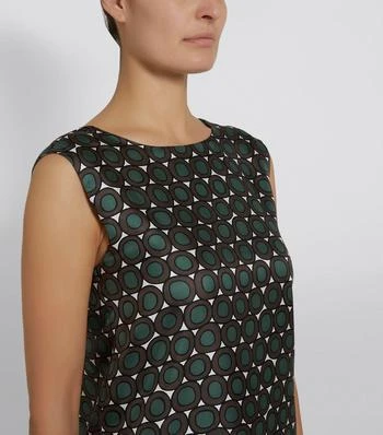 商品Max Mara|Silk Geometric Sleeveless Top,价格¥2689,第3张图片详细描述