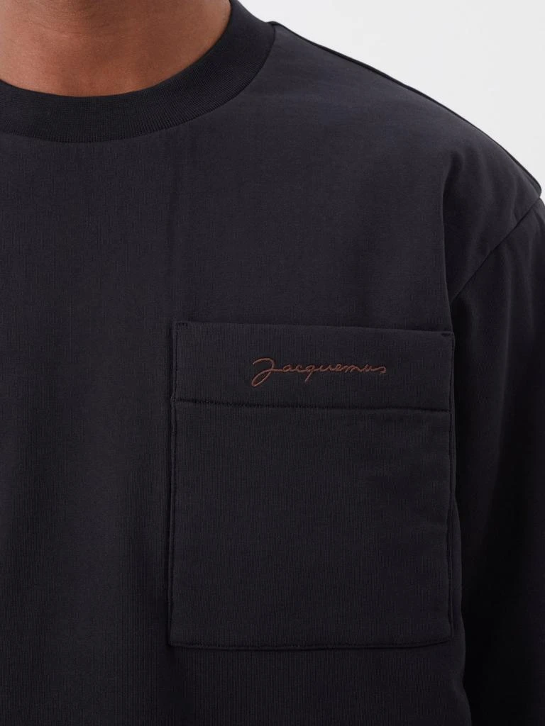 商品Jacquemus|Bricciola cotton-jersey long-sleeved T-shirt,价格¥2111,第4张图片详细描述