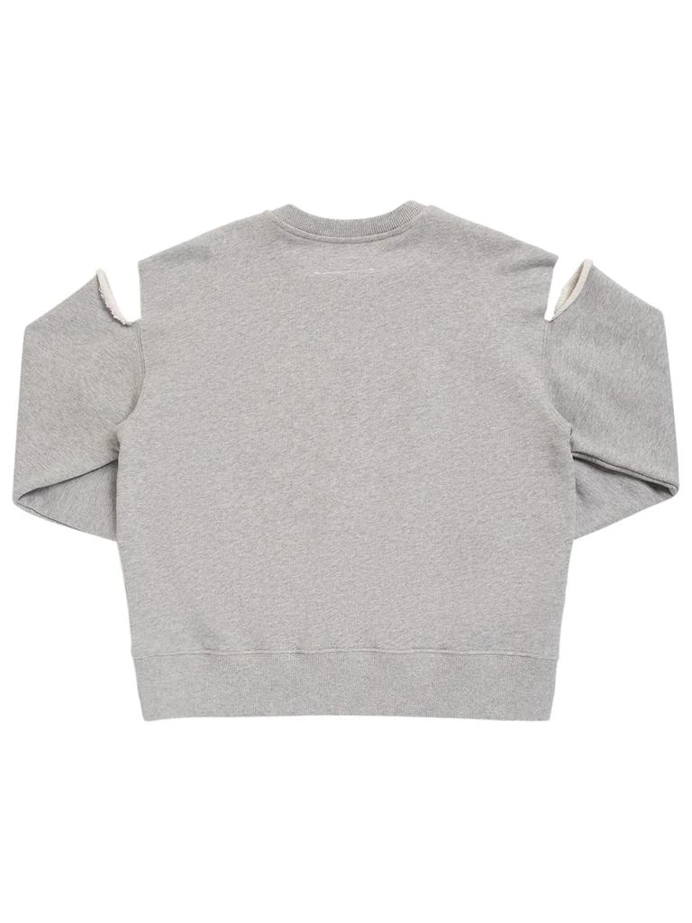 商品MM6|Logo Print Cotton Jersey Sweatshirt,价格¥826,第2张图片详细描述