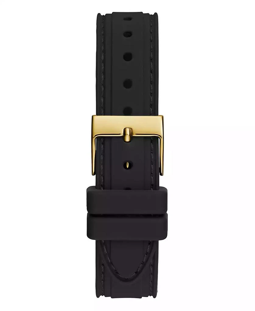 商品GUESS|Women's Quartz Black Silicone Strap Multi-Function Watch 36mm,价格¥817,第3张图片详细描述