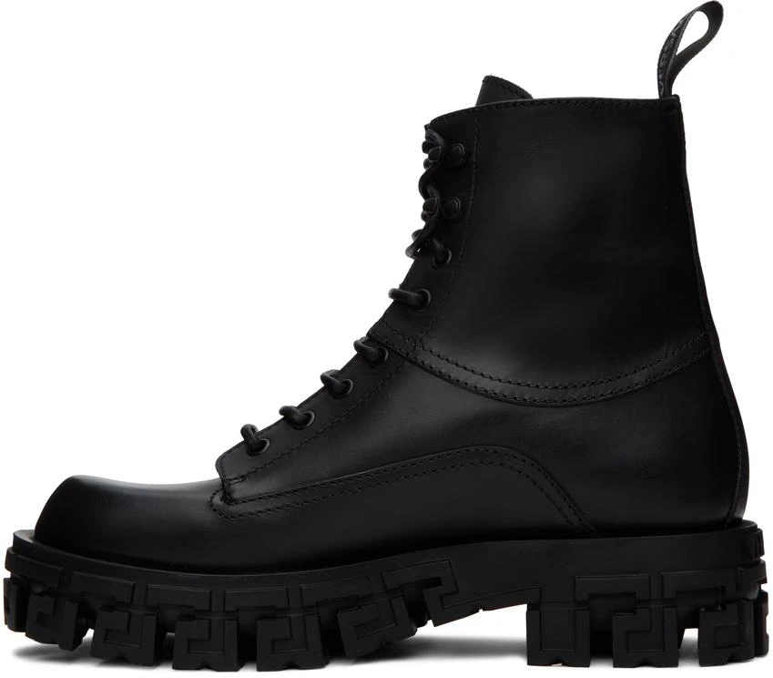 商品Versace|Black Greca Portico Boots,价��格¥9212,第3张图片详细描述