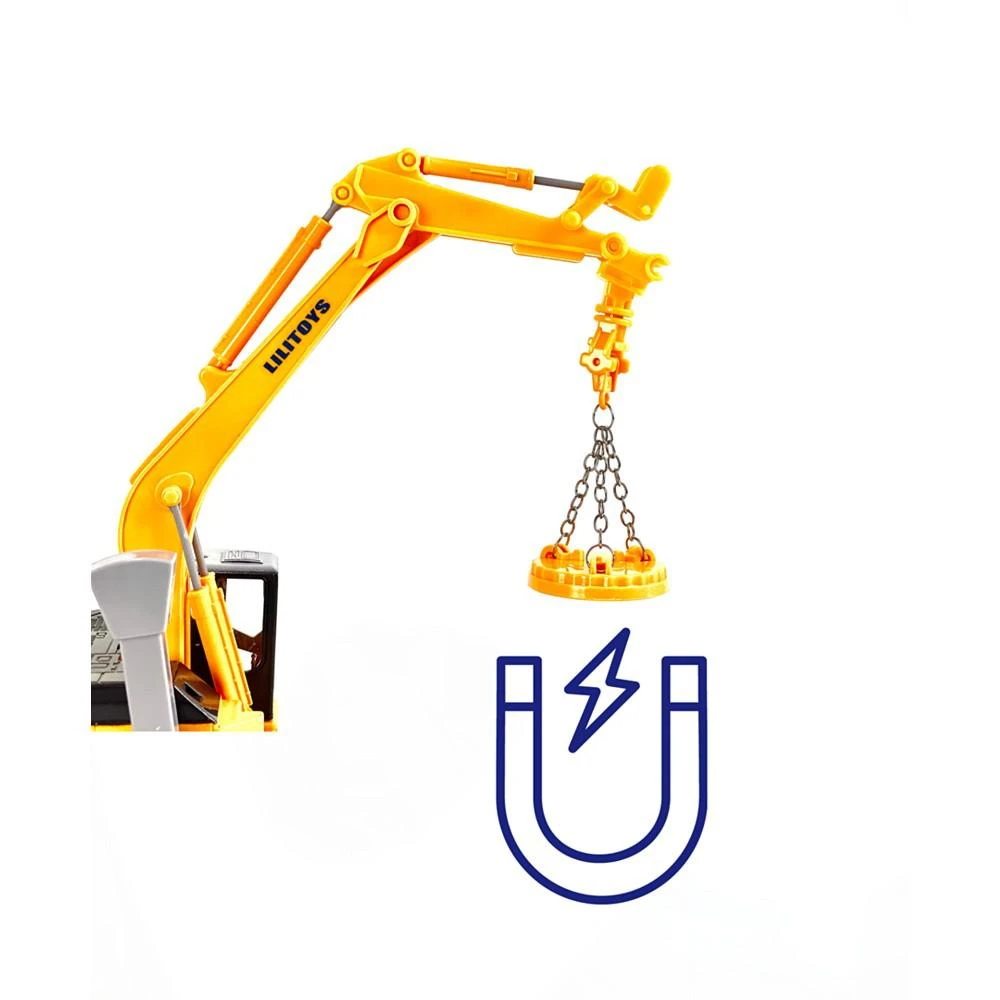 商品Big Daddy|Mag-Genius Big-Daddy Big Rig Low-Boy Transport with Excavator and Interchange Kit Toy,价格¥149,第4张图片详细描述