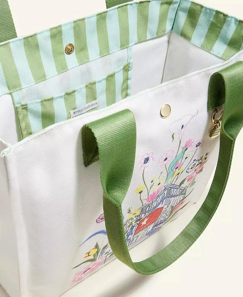 商品Macy's|Flower Show Printed Canvas Tote, Exclusively at Macy's,价格¥225,第4张图片详细描述