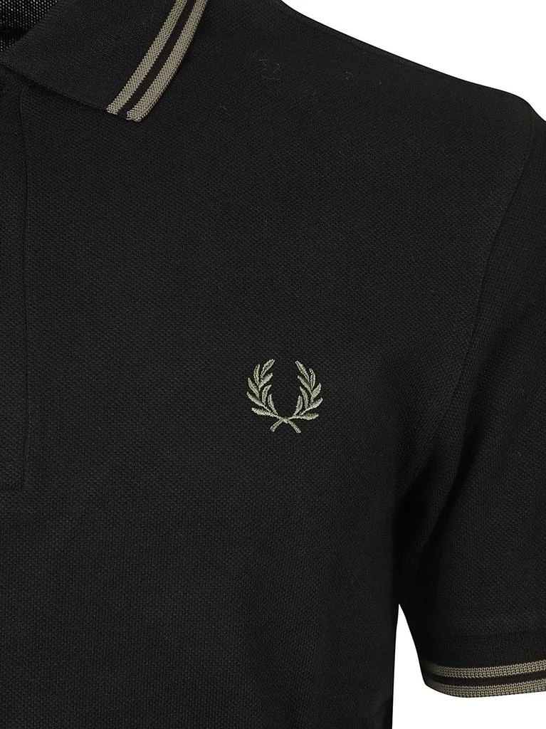 商品Fred Perry|Fred Perry Stripe Detailed Logo Embroidered Polo Shirt,价格¥485,第3张图片详细描述