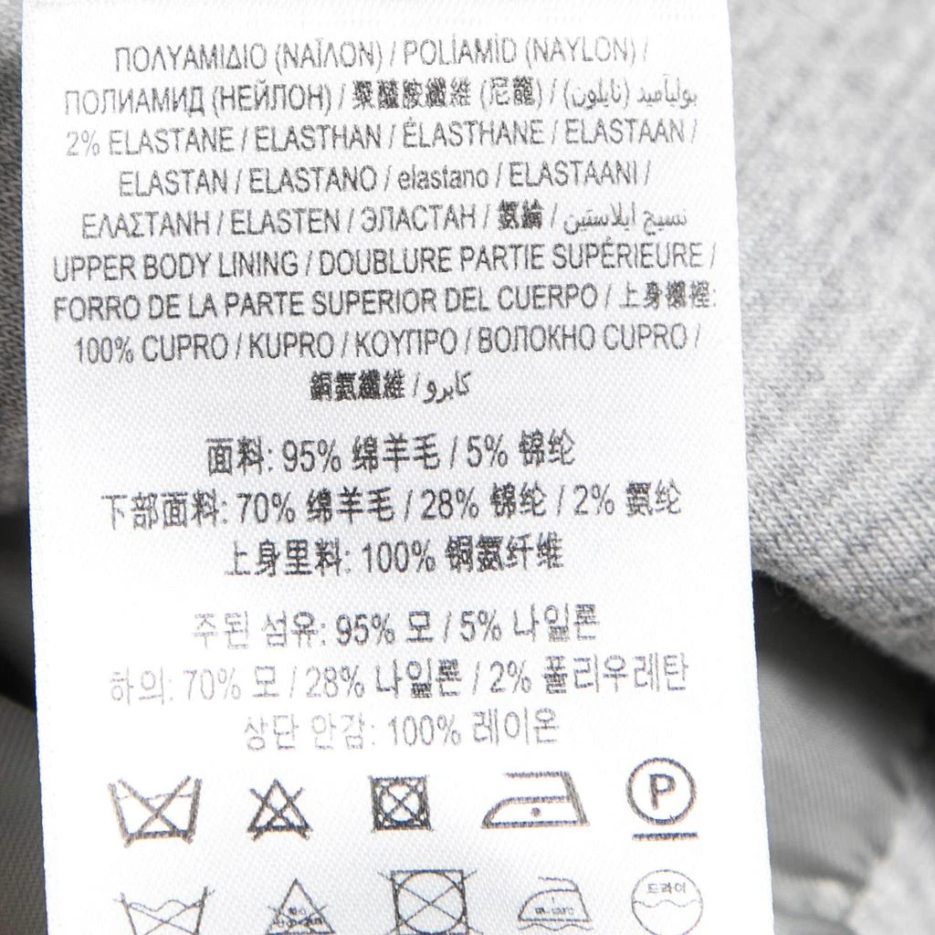 商品[二手商品] Burberry|Burberry Grey Wool Rib Knit Double Breasted Zip Front Coat S,价格¥4849,第5张图片详细描述