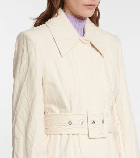 商品Acne Studios|Belted cotton twill coat,价格¥4552,第4张图片详细描述