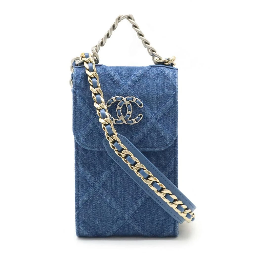 商品[二手商品] Chanel|Denim 19 Coco Mark Crossbody Bag,价格¥33783,第1张图片