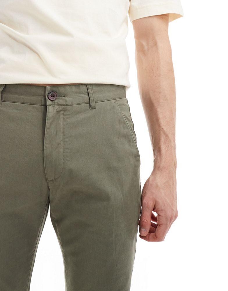 Farah Farah elm chino trouser in khaki green Pants Compare