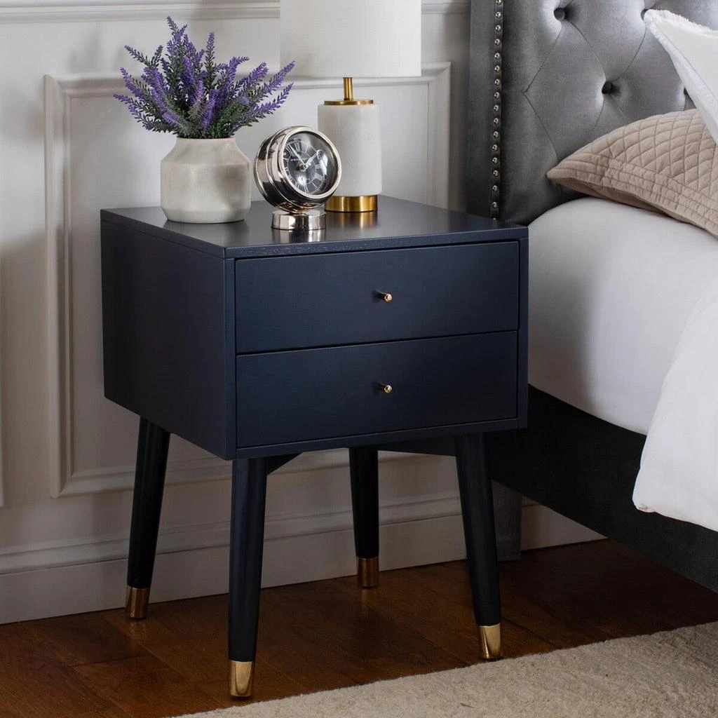Lyla Mid Century Retro Silver Cap Nightstand 商品