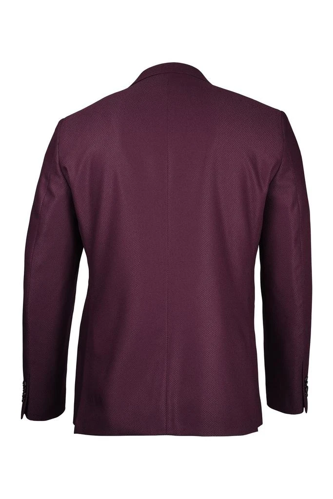 Burgundy Peak Lapel Slim Fit Blazer 商品