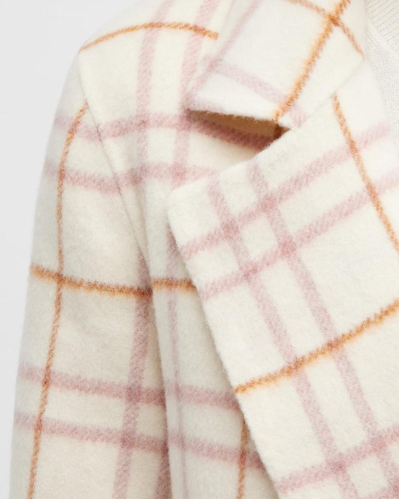 Clairene Open-Front Wool-Blend Plaid Jacket商品第7张图片规格展示