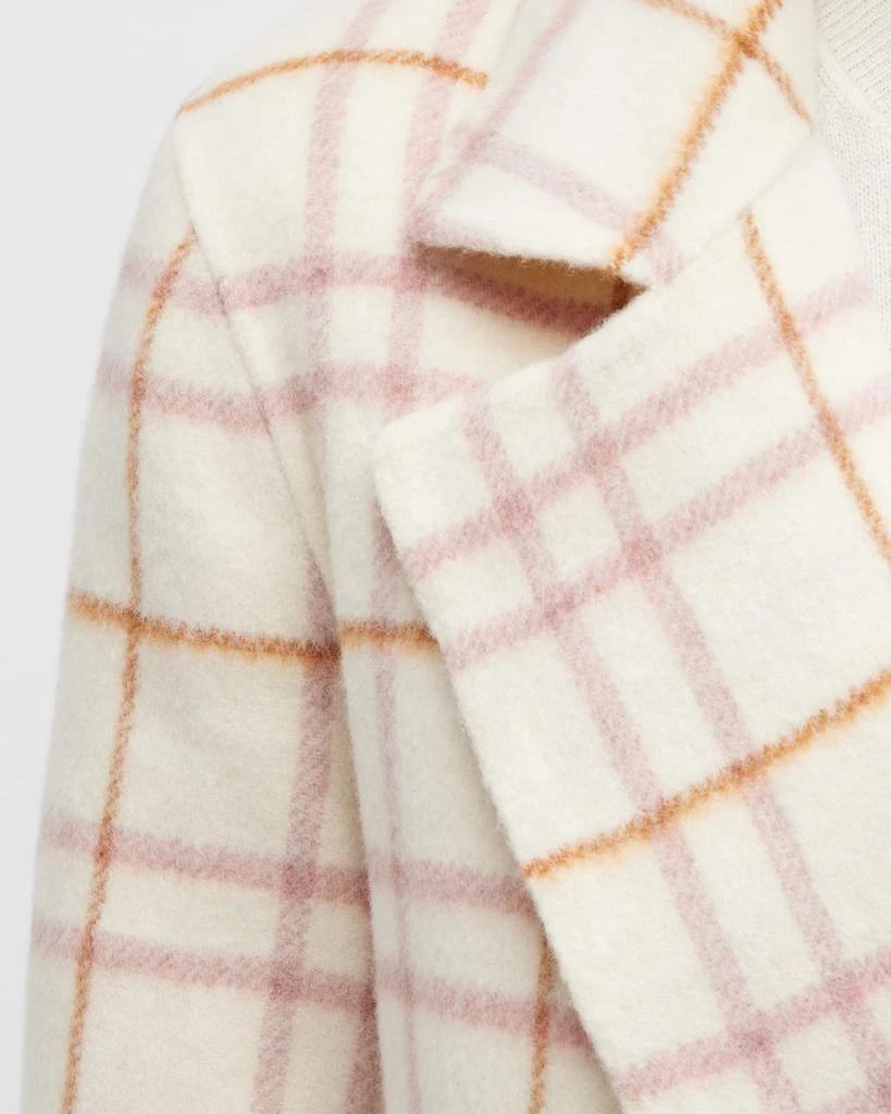 商品Theory|Clairene Open-Front Wool-Blend Plaid Jacket,价格¥1877,第5张图片详细描述