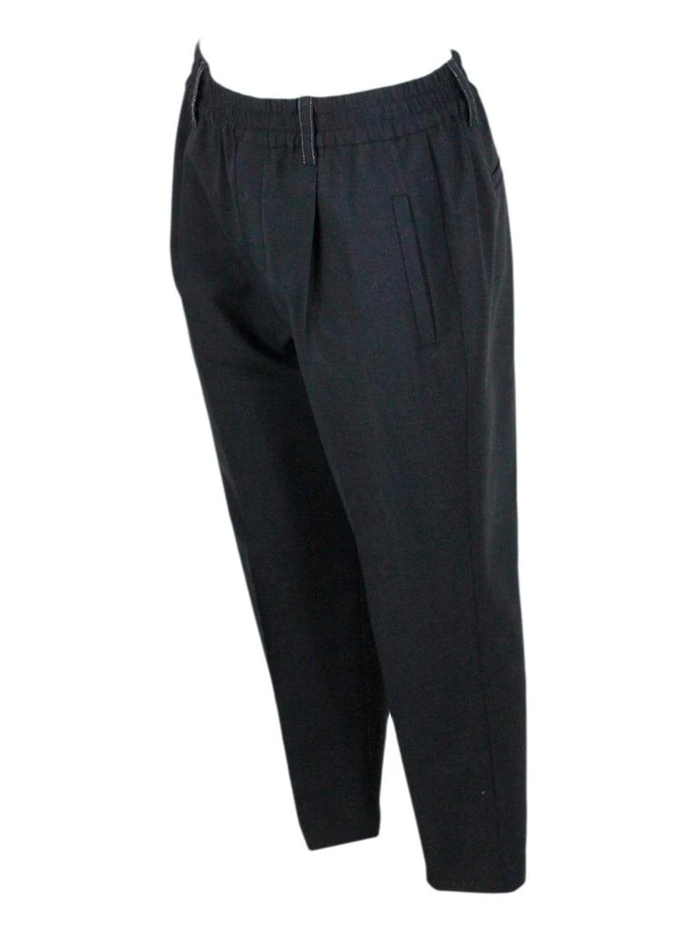 商品Brunello Cucinelli|Brunello Cucinelli High-Waist Tapered Pants,价格¥4817,第3张图片详细描述
