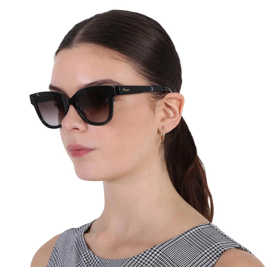 Salvatore Ferragamo Smoke Gradient Square Ladies Sunglasses SF1066S 001 52 2