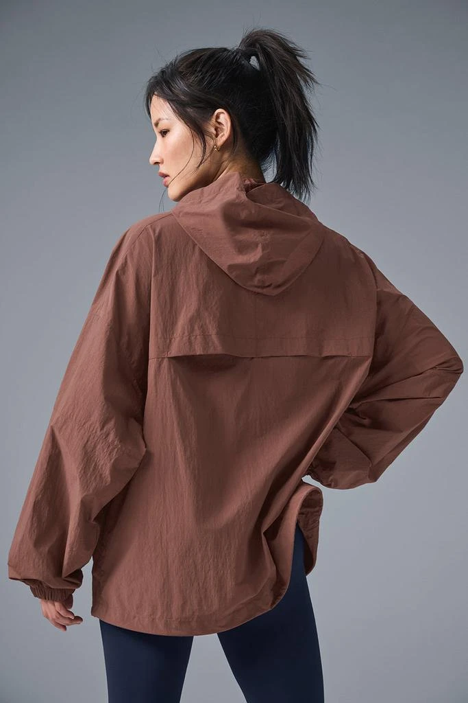 商品Alo|Vantage Nylon Ripstop Track Jacket - Chestnut,价格¥1035,第2张图片详细描述