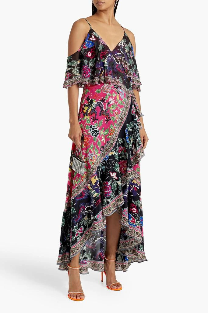 商品Camilla|Asymmetric embellished silk crepe de chine maxi wrap dress,价格¥1419,第2张图片详细描述
