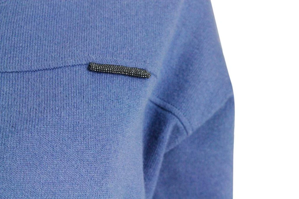 商品Brunello Cucinelli|Brunello Cucinelli Sweaters Blue,价格¥4576,第4张图片详细描述