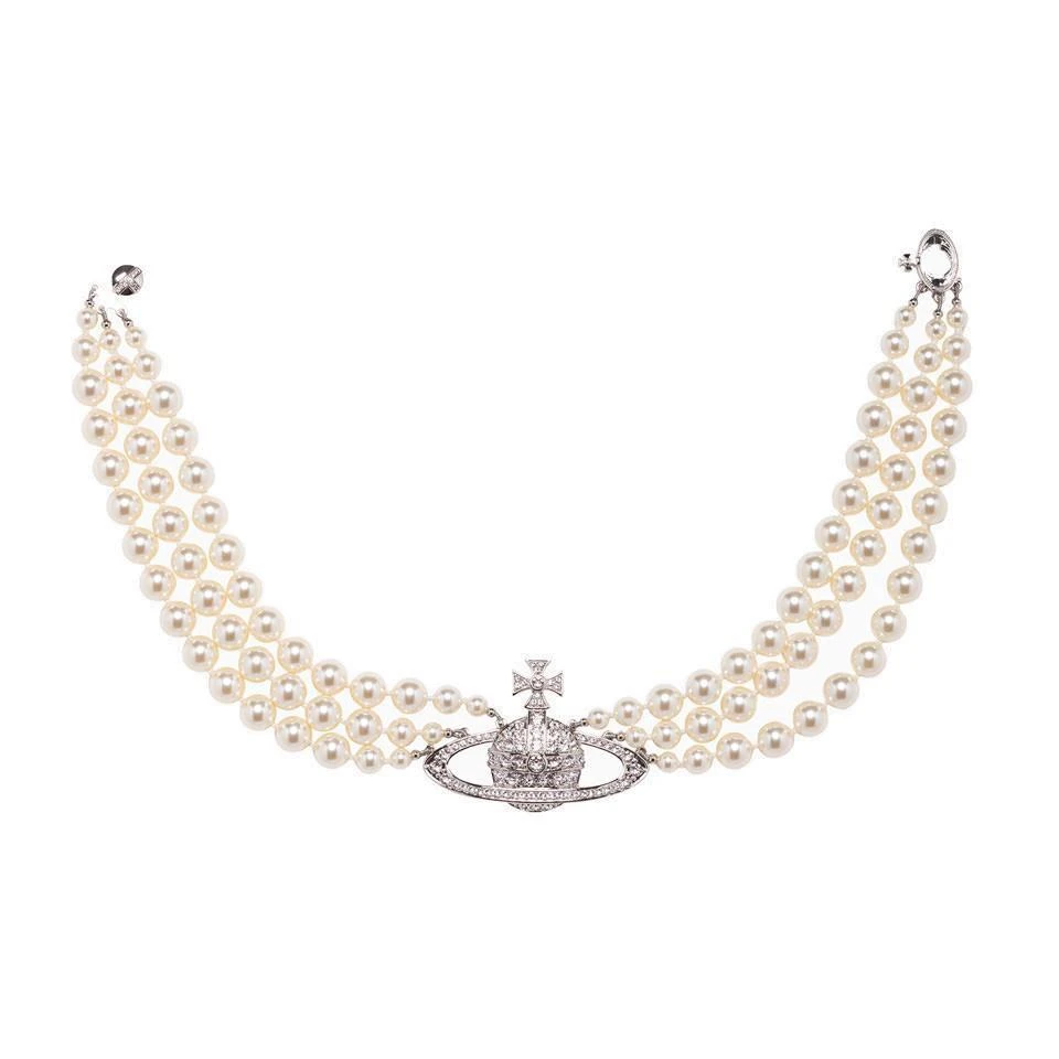 商品Vivienne Westwood|Vivienne Westwood Three Row Embellished Choker,价格¥4225,第1张图片