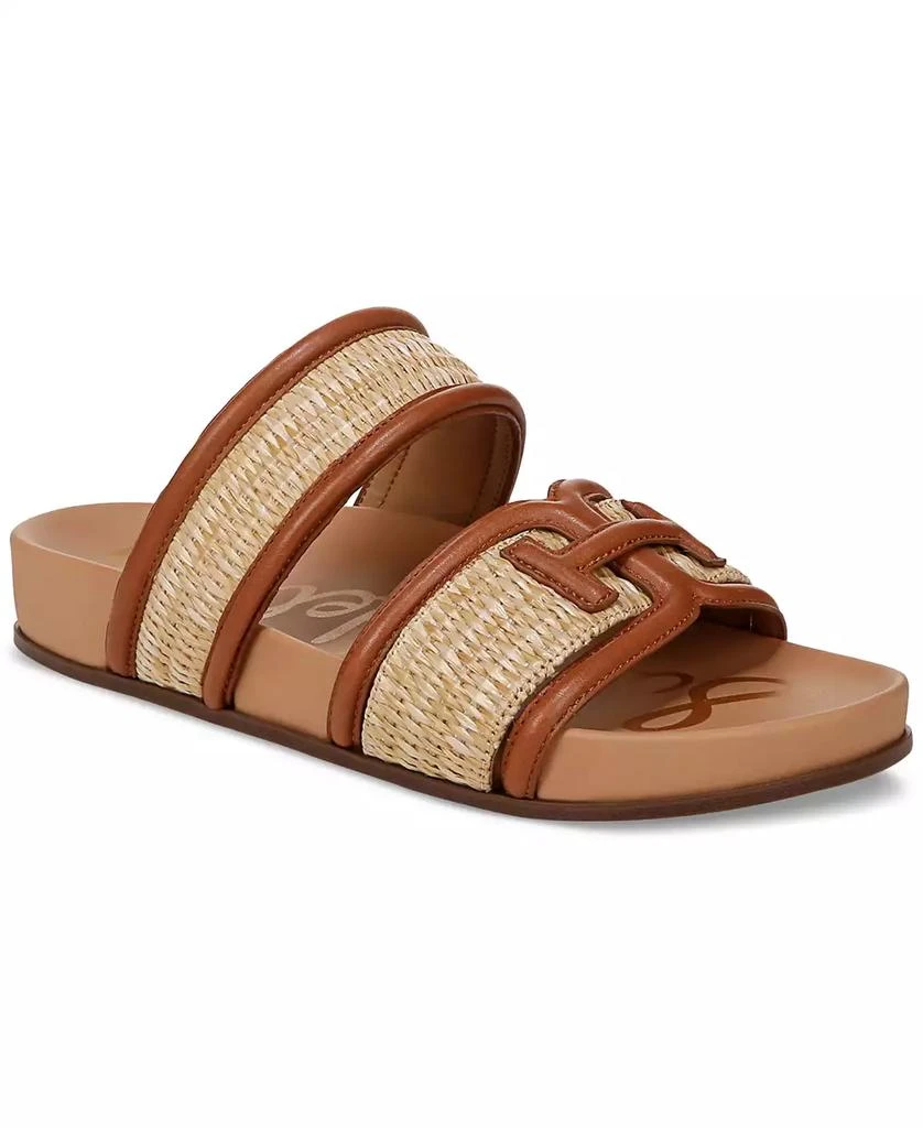 商品Sam Edelman|Rowan Emblem Slide Footbed Sandals,价格¥898,第1张图片