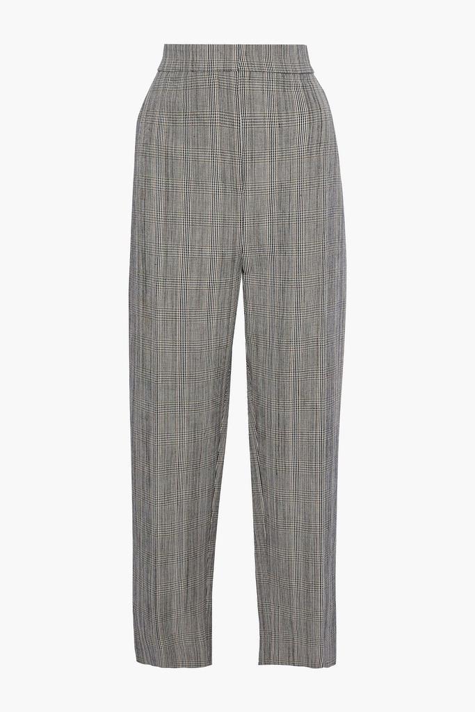 商品Joseph|Haim Prince of Wales checked cotton and linen-blend wide-leg pants,价格¥1147,第1张图片