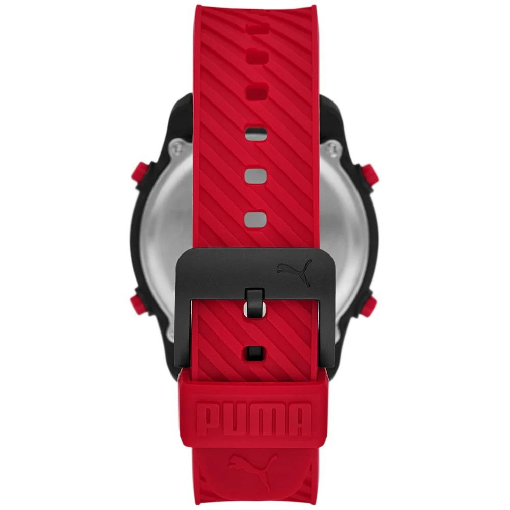 商品Puma|Women's Big Cat Digital Red Polyurethane Strap Watch 44mm,价格¥561,第3张图片详细描述