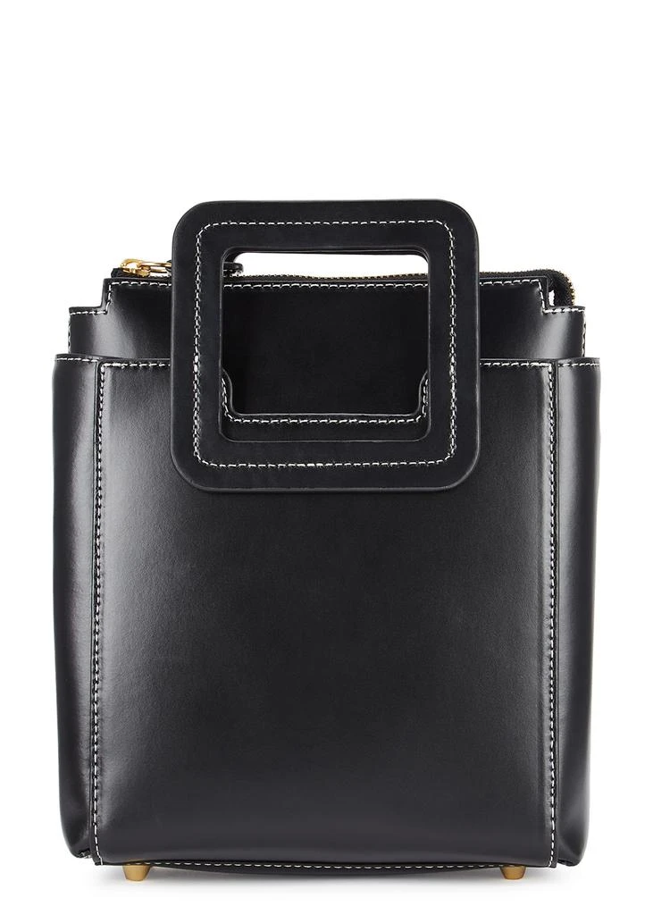 商品Staud|Shirley mini black leather top handle bag,价格¥1096,第1张图片