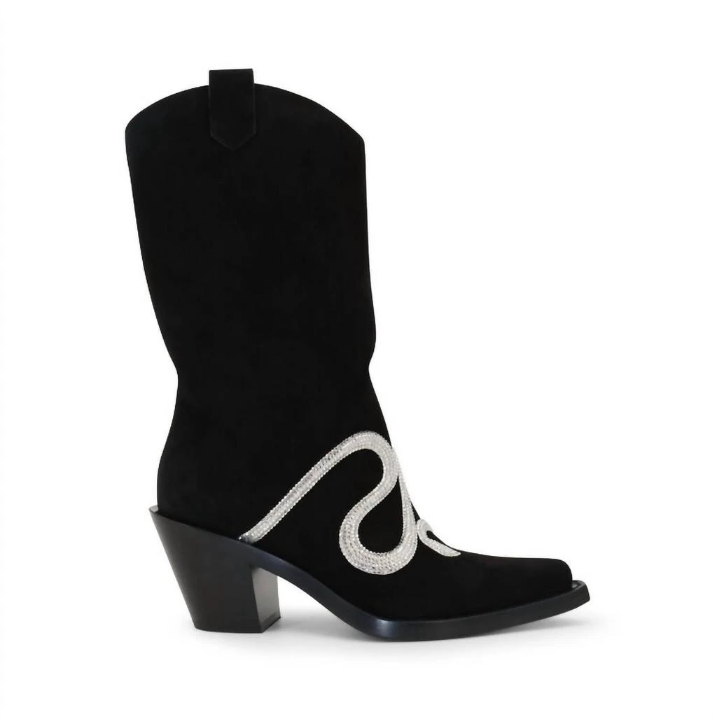 商品Rene Caovilla|Rene Caovilla - Women's Suede Snake Strass 65mm Western Boot,价格¥9480,第2张图片详细描述