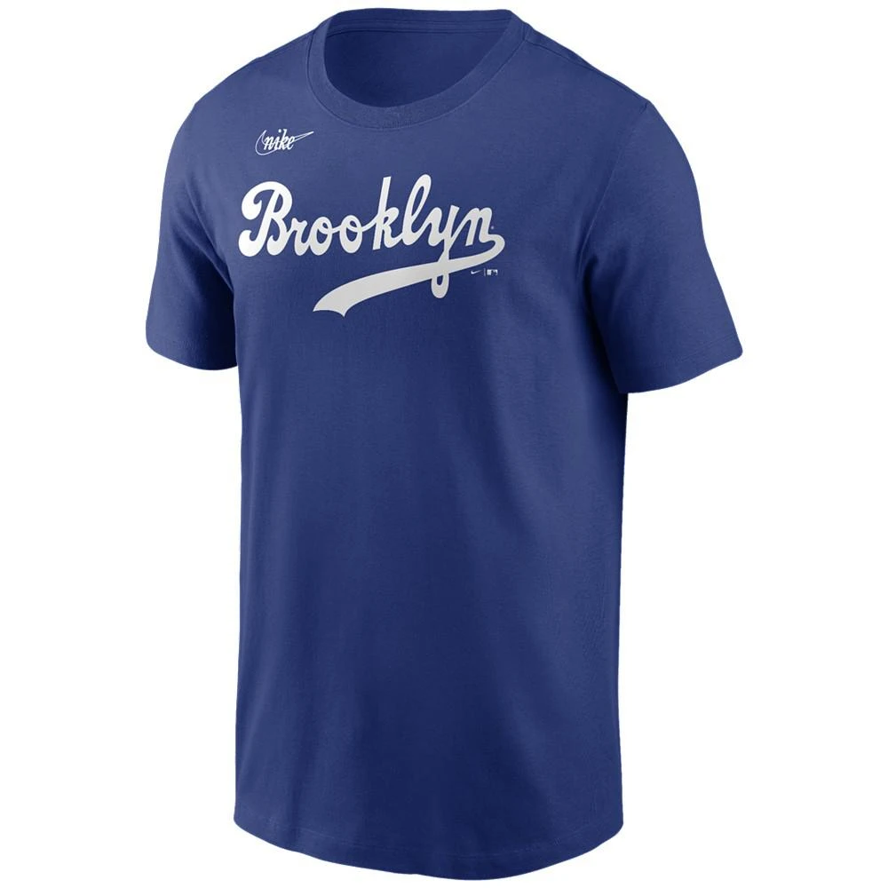 商品NIKE|Brooklyn Dodgers Men's Coop Jackie Robinson Name and Number Player T-Shirt,价格¥262,第2张图片详细描述