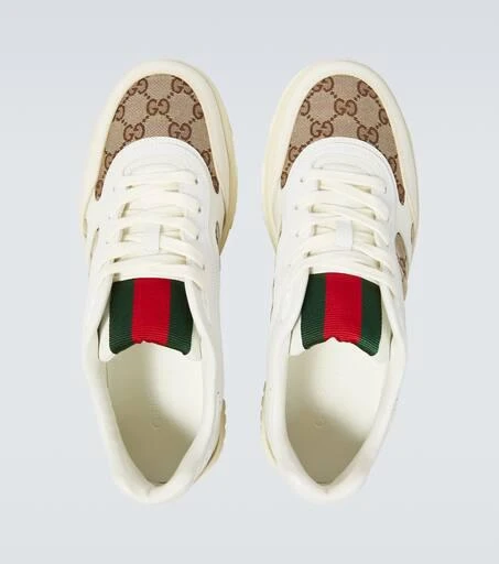 商品Gucci|Gucci Re-Web GG帆布运动鞋,价格¥9841,第4张图片详细描述