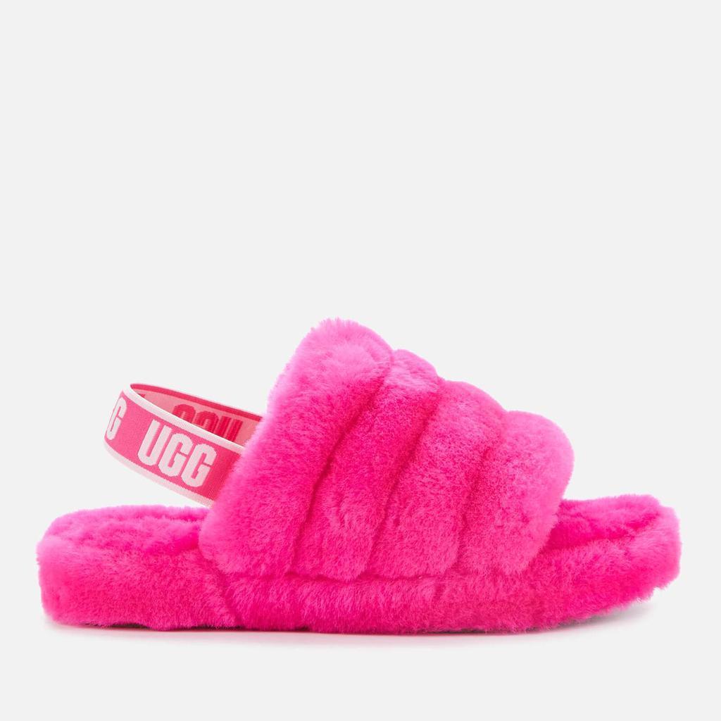 商品UGG|UGG Kids' Fluff Yeah Slide Slippers - Rock Rose,价格¥523,第1张图片