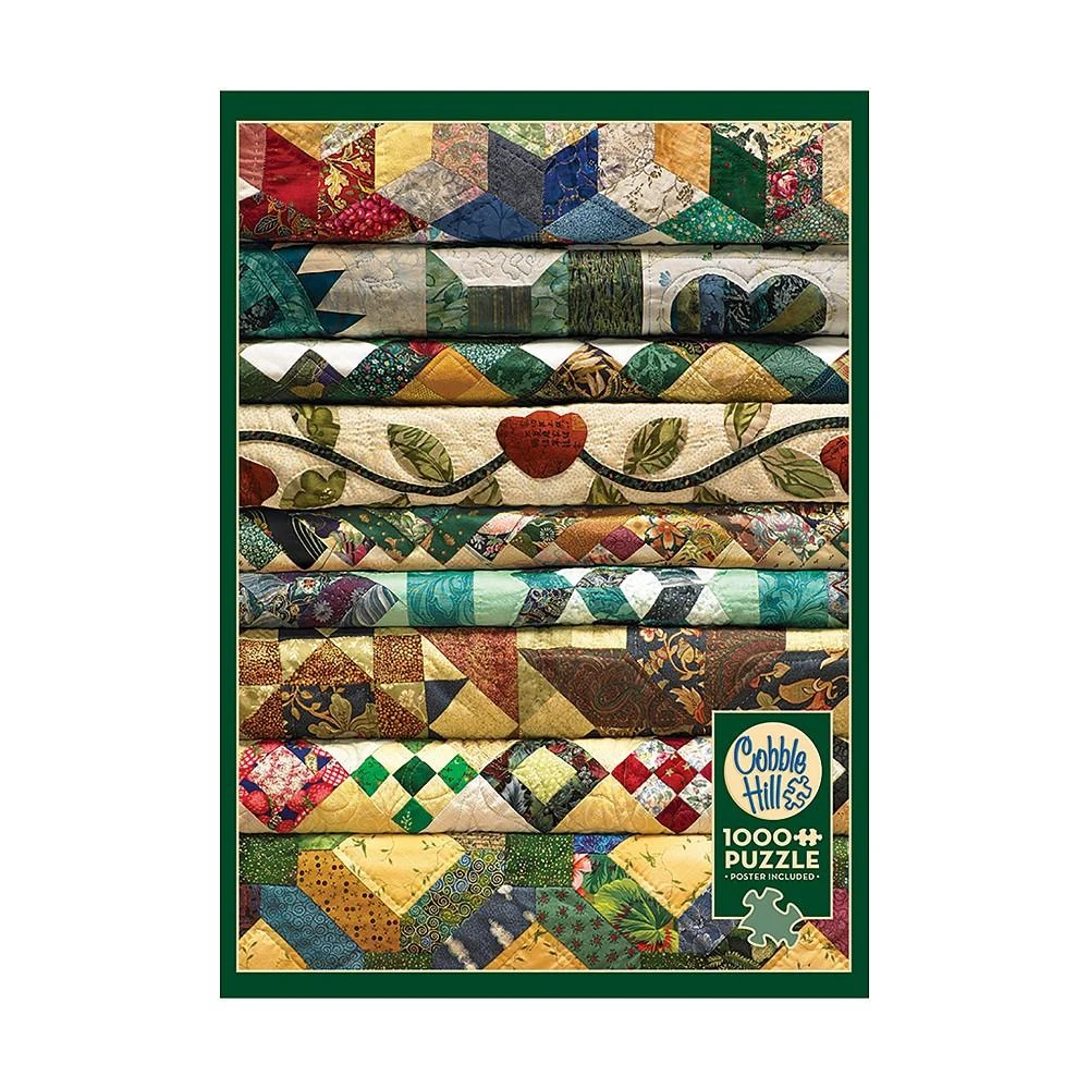 商品MasterPieces Puzzles|Cobble Hill Grandmas Quilts 1000 Piece Jigsaw Puzzle,价格¥201,第1张图片