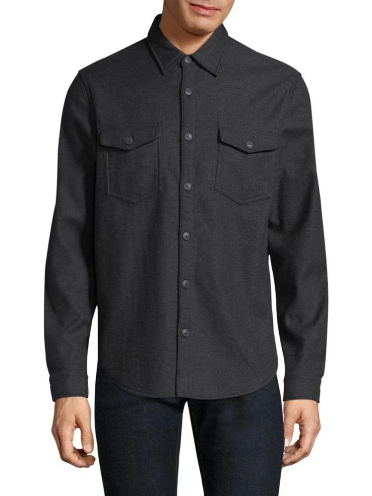 商品Barbour|Collared Cotton Button-Down Overshirt,价格¥1477,第1张图片