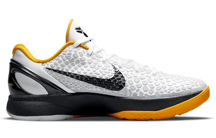 商品[国内直发] NIKE|Zoom Kobe 6 Protro \"White Del Sol\" 季后赛 2021复刻 低帮 篮球鞋 男女同款 黑白黄,价格¥4999,第3张图片详细描述
