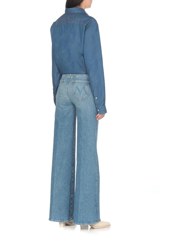 商品MOTHER|Mother Button Detailed Wide-Leg Jeans,价格¥2862,第3张图片详细描述