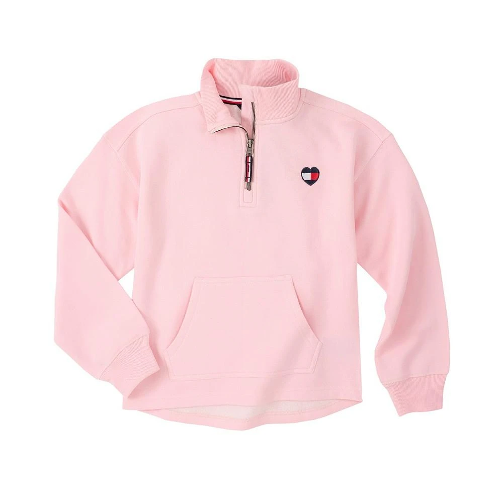 商品Tommy Hilfiger|Big Girls Quarter-Zip Mock-Neck Pullover,价格¥116,第1张图片