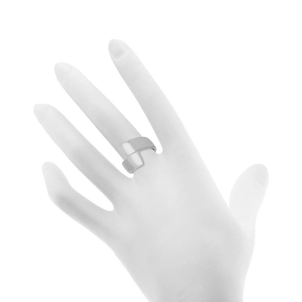 商品Essentials|Polished Bypass Ring in Silver-Plate,价格¥124,第2张图片详细描述