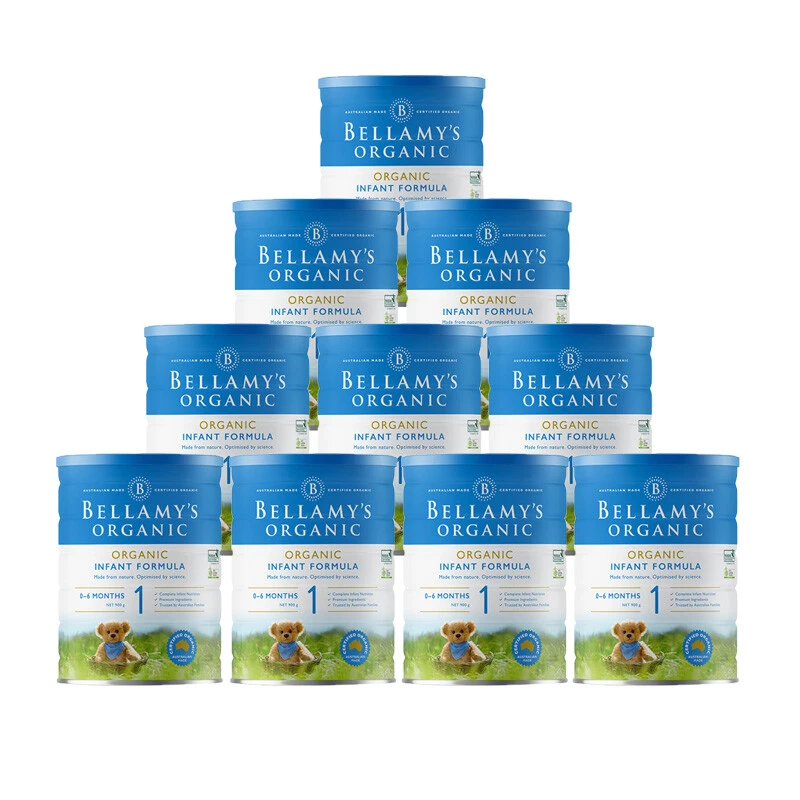 Bellamys Organic贝拉米1段（0-6个月）有机婴儿奶粉900g/罐 新旧版本随机发（保税仓发货）（预售3个工作日内发货） 商品