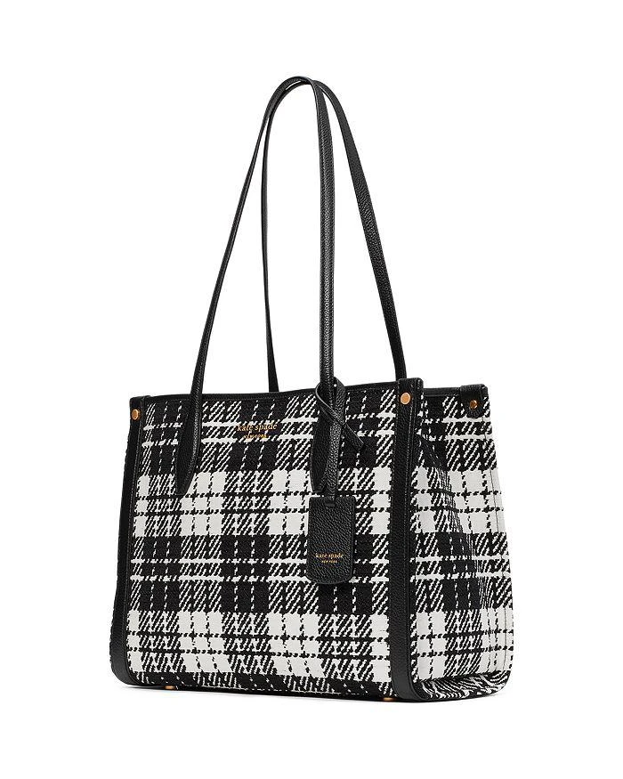 商品Kate Spade|Market Posh Medium Plaid Jacquard Tote,价格¥1488,第3张图片详细描述