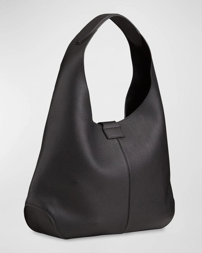 商品Salvatore Ferragamo|Margot Gancio Pebbled Leather Hobo Bag,价格¥8714,第3张图片详细描述